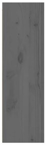 Armários de parede 2 pcs 30x30x100 cm pinho maciço cinza