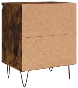 Mesa de cabeceira 40x30x50 cm deriv. madeira carvalho fumado