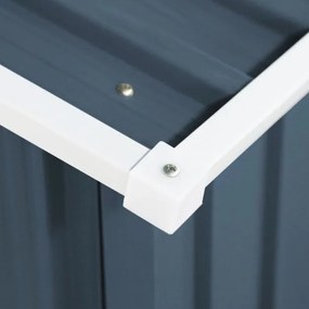 Abrigo jardim para arrumos exterior 213 x 130 x 173 cm Cinza escuro