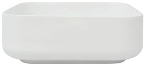 Lavatório quadrado branco cerâmica 39x39x13,5 cm