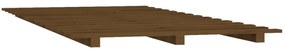 Estrutura de cama 90x200cm madeira de pinho maciça castanho mel