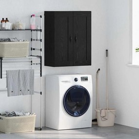 vidaXL Armário de parede Carvalho Preto 69,5 x 34 x 90 cm