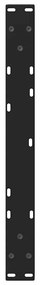 Pés para mesa de centro em V 2 peças preto 50x(30-31,3) cm aço