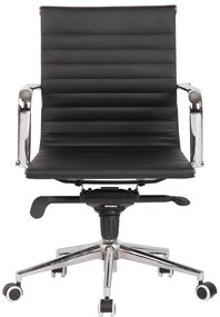 Cadeira de escritório ROTERDAM, giratório, pele sintética preta