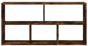 Prateleira parede 100x25x50cm derivados madeira carvalho fumado