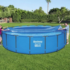Bestway Cobertura de piscina solar Flowclear 549 cm