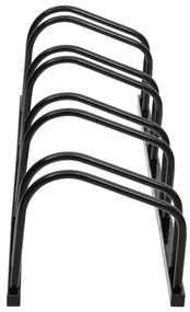 Suporte para 4 bicicletas aço preto