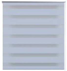 Estore de rolo 100 x 175 cm, linhas de zebra / Branco