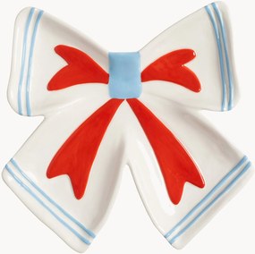 Prato de servir em dolomite pintado à mão Ribbon