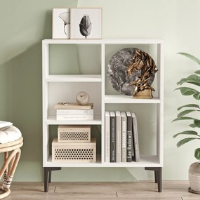 Estante Luise com Pés Altos  – Branco – 69x25x87,6 cm