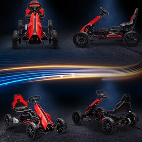 HOMCOM Go Kart Carro Elétrico para Crianças de 3 a 8 Anos Kart a Bater