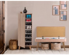 Conjunto de Mobiliário de Entrada Vegas – Sonomo Stone – Sapateira: 50
