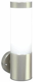 Luzes de Parede Externas vidaXL 2 pcs Aço Inoxidável Prateado IP44