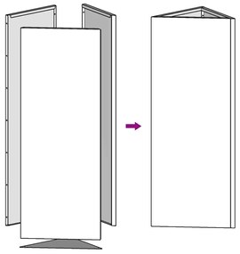 Vaso/floreira jardim 2pcs triangular 40x40x75cm aço galvanizado
