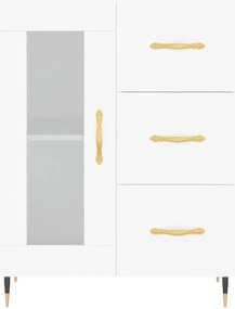 Armário alto 69,5x34x180 cm derivados de madeira branco