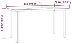 5 pcs conjunto de jantar p/ jardim c/ almofadões vime PE preto