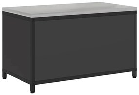 Armário de Armazenamento para Cozinha Preto 60 x 50 x 92 cm Aço