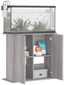 Suporte de aquário 81x36x73cm derivados de madeira cinza sonoma