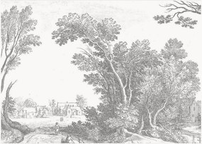 Papel de parede não tecido Engraved Landscapes V