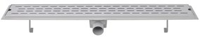 Dreno de chuveiro linear 2 pcs linhas 830x140 mm aço inoxidável