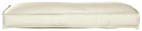 Capa de Almofada para Encosto Creme 120x40x12 cm em Tecido Oxford