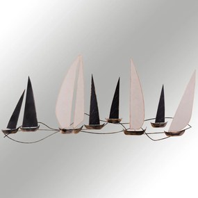 Acessório Decorativo de Metal Ocean – Multicolor – 117 x 5 x 52 cm