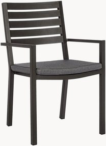 Cadeiras de jantar empilháveis para jardim com apoio de braços Helina, conjunto de 4