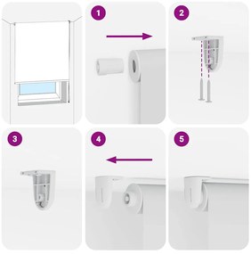 Rolo de Duche Blind 60x240 cm Largura Tecido 56 cm