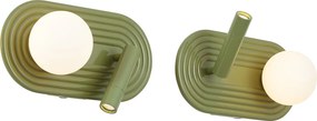 Conjunto de 2 Candeeiros de Parede Verdes Incl. LED Regulável em 3 Níveis e USB-C - Lila