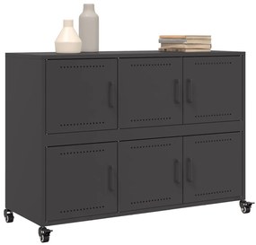 Aparador 100,5x39x72 cm aço preto
