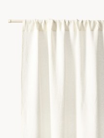 Cortinas semitransparentes com bainha de túnel Harmony, conjunto de 2