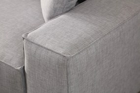 Sofá-Cama de Canto Pırlo – Cinzento Claro – 260x78x170 cm