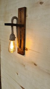 Candeeiro de Parede Ahsap – Nogueira – 45 x 9 x 17 cm