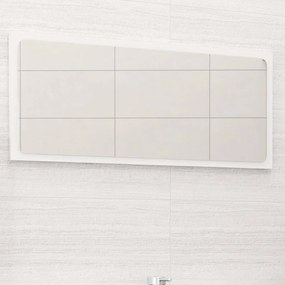 vidaXL Espelho de casa de banho 80x1,5x37 cm contrap. branco brilhante