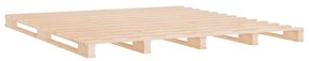 Estrutura cama pequena de casal 120x190 cm madeira pinho maciça