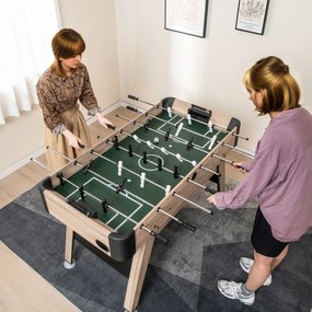 Mesa de matraquilhos de 138 cm com 2 bolas 26 jogadores 2 marcadores de contas Pernas ajustáveis para adultos e crianças