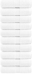 Toalhas de bidé premium SOLUND 10 pcs 30x50 cm 600 gsm branco