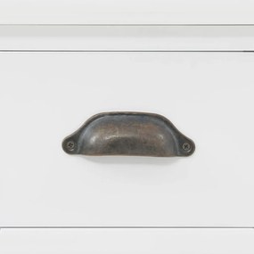 Aparador c/ 4 portas em MDF + madeira de pinho 80x40x180 cm