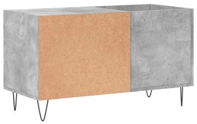 Armário p/ discos 85x38x48 cm deriv. madeira cinzento-cimento
