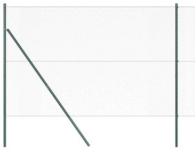 Conjunto de Cerca Conjunto de 2 Verde Metal 25 x 1,5 m Durável