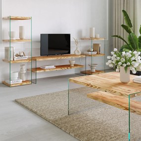 Conjunto de Mobiliário de Sala de Estar Niagara – Carvalho – TV Stand