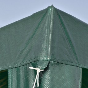 Tenda Desmontável 3x3 m Tenda de Jardim com 4 Orifícios de Drenagem e