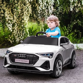 HOMCOM Carro Elétrico Audi E-Tron 12V para Crianças acima de 3 Anos co