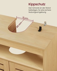 Armário de lavatório (NÃO INCLUIDO) com 2 portas, 30 × 60 × 63 cm, para lavatórios sem coluna, amarelo amêndoa