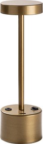 Candeeiro de Mesa Keyf – Dourado – Diâmetro: 9 cm Altura: 28 cm