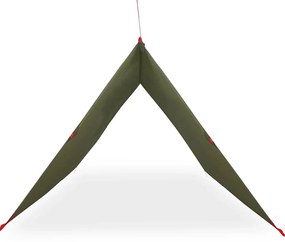 Lona de campismo 406x306 cm impermeável verde azeitona