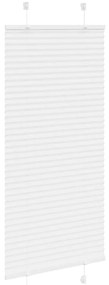 Branco Plissada Cega 55x150 cm Largura Tecido 54,4 cm Poliéster