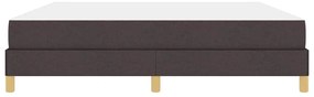 Cama Box Castanho 180 x 200 cm Tecido, Madeira de Engenharia