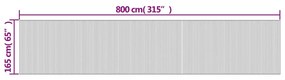 Divisória 165x800 cm bambu castanho-escuro