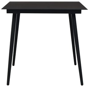 3 pcs conjunto de jantar p/ jardim corda de algodão e aço preto